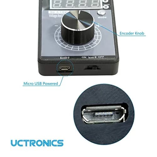 UCTRONICS DC ±10V 0/4-20mA Current Voltage Signal Generator 100mm (3.94") | Analog Simulator for PLC Debugging thumbnail 4