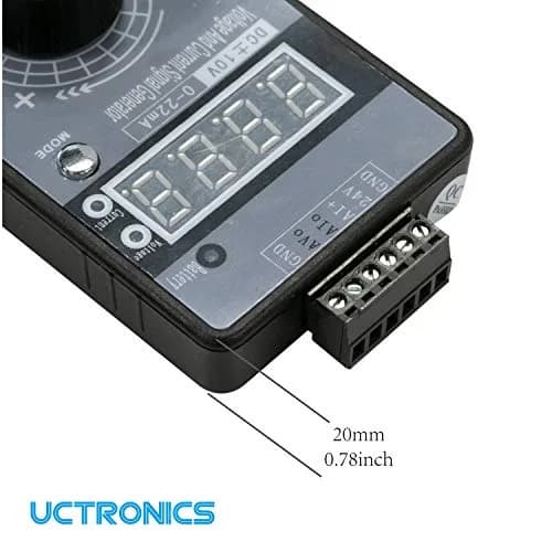 UCTRONICS DC ±10V 0/4-20mA Current Voltage Signal Generator 100mm (3.94") | Analog Simulator for PLC Debugging thumbnail 3