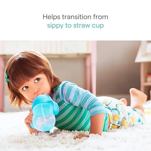 Munchkin Any Angle Sippy Cups for Toddlers 2 Pack | Spill Proof Weighted Straw with Handles thumbnail 2