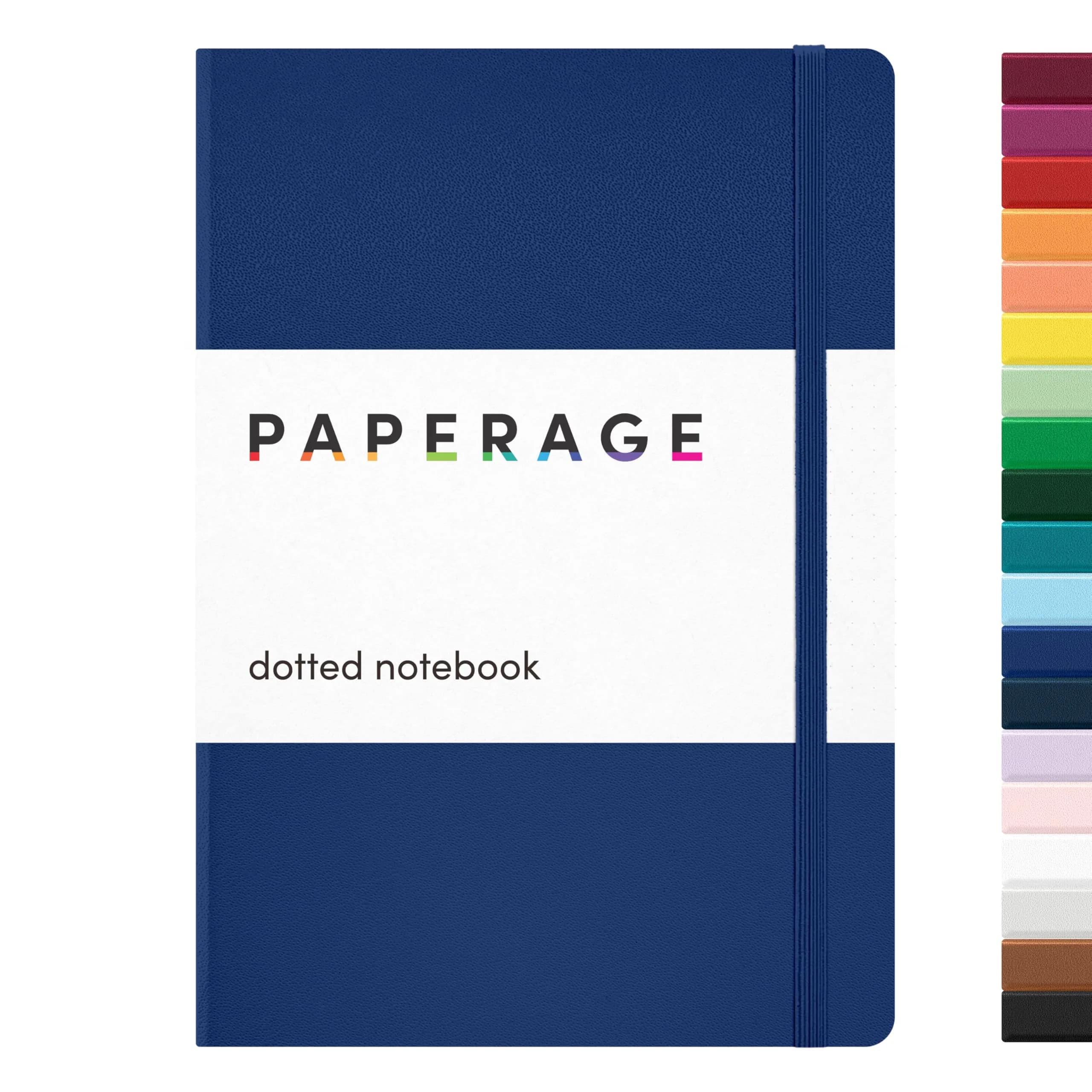 PAPERAGE Dotted Journal Notebook, Royal Blue, 14.4 cm x 20.3 cm (5.6 in x 8 in) | Acid-Free 100 GSM Paper for Smooth Writing - main product image