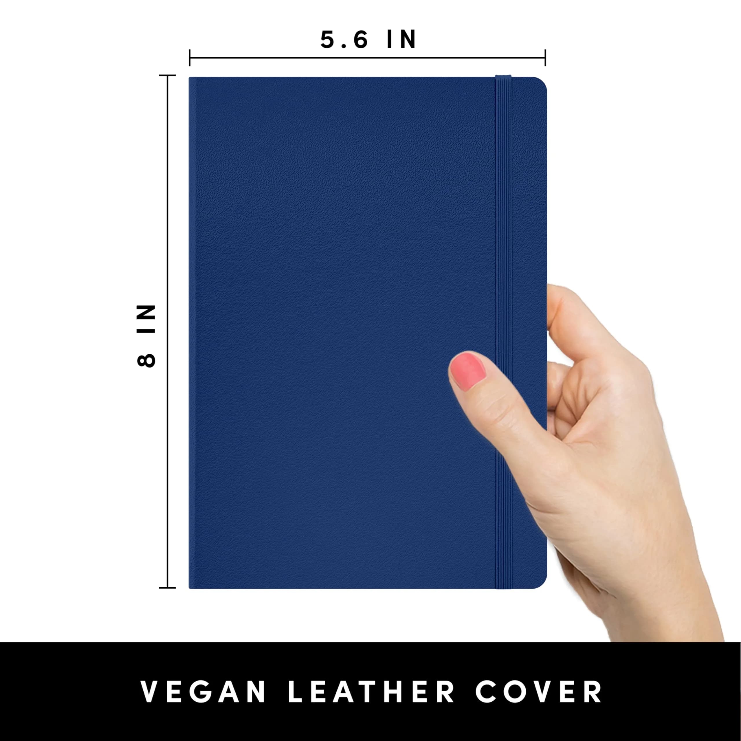 PAPERAGE Dotted Journal Notebook - Royal Blue, 5.6" x 8" | Smooth Acid-Free Paper for Effortless Writing - view 2