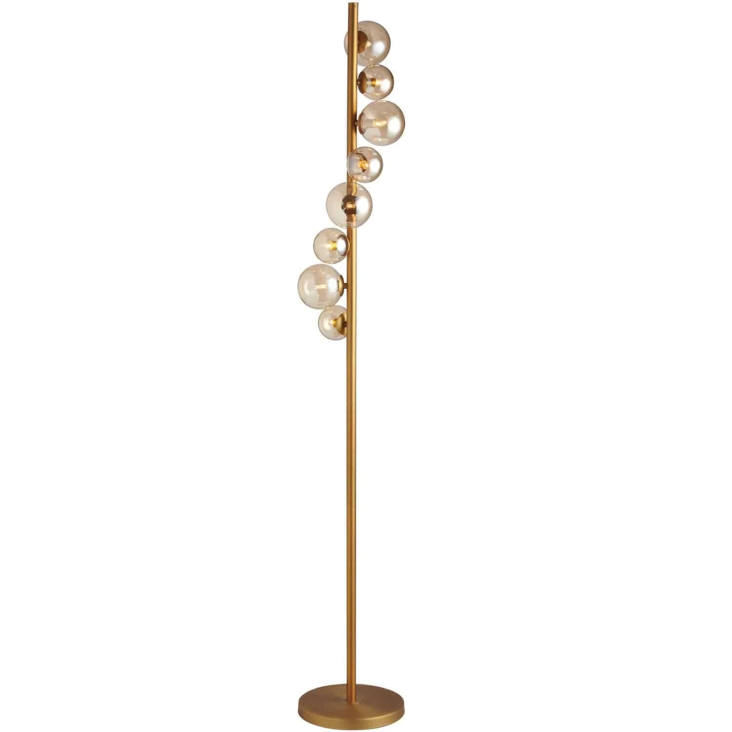 Dainolite 8 Light Vintage Bronze Floor Lamp | Halogen, 200W, Indoor Use
