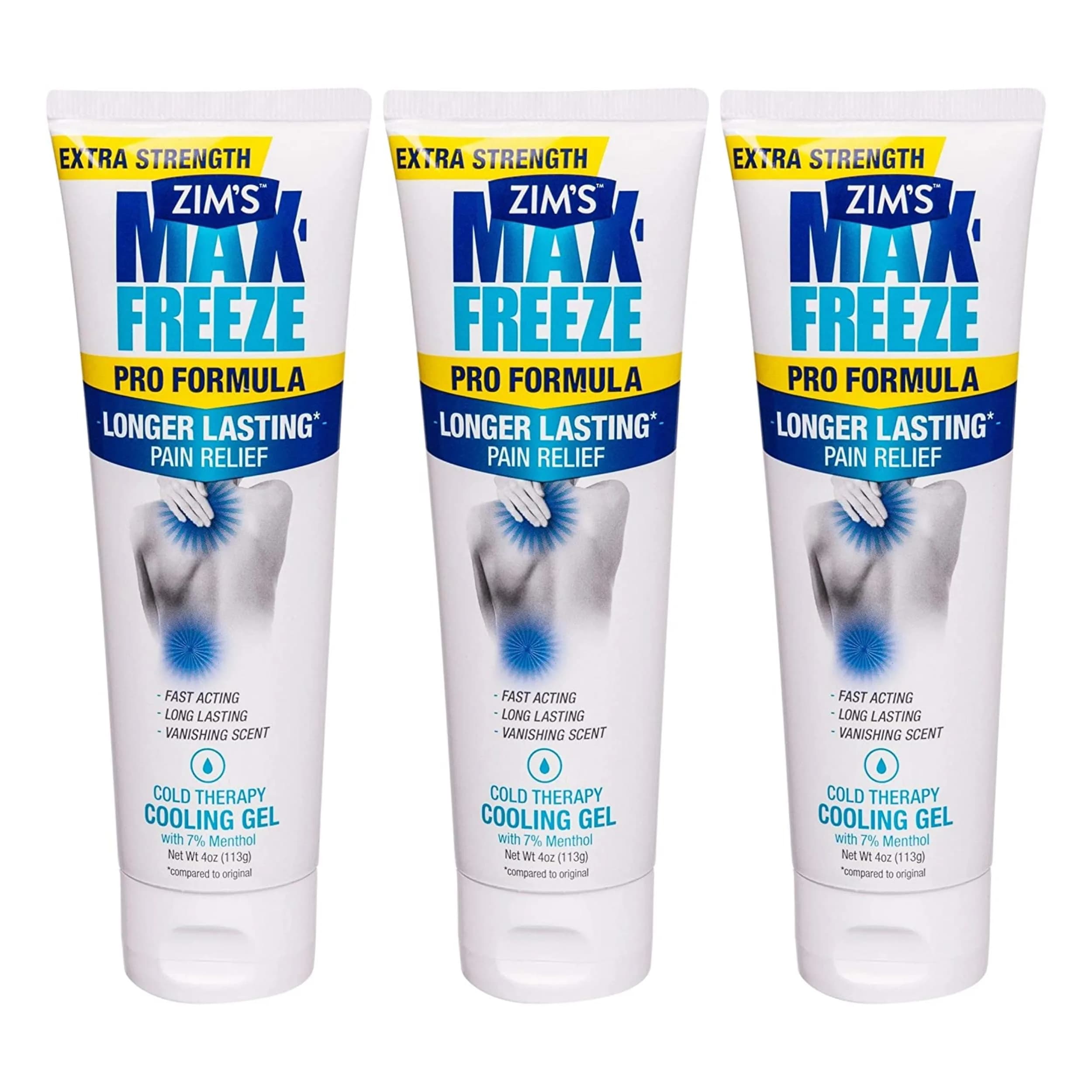 Zim’s Max-Freeze Pro Formula Gel 4oz | Fast-Acting, Long-Lasting Pain Relief for Muscles & Joints - main product image