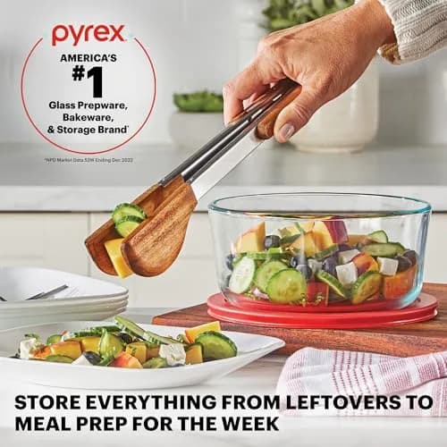 Pyrex Simply Store Glass Food Storage Containers Set 12-Pack | Airtight & Leak Resistant for Kitchen Pantry thumbnail 5