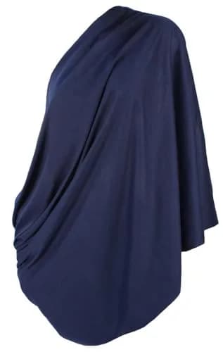 LK Baby Nursing Scarf for Breastfeeding Privacy Cover Infinity Scarf Soft, Navy Blue thumbnail 1