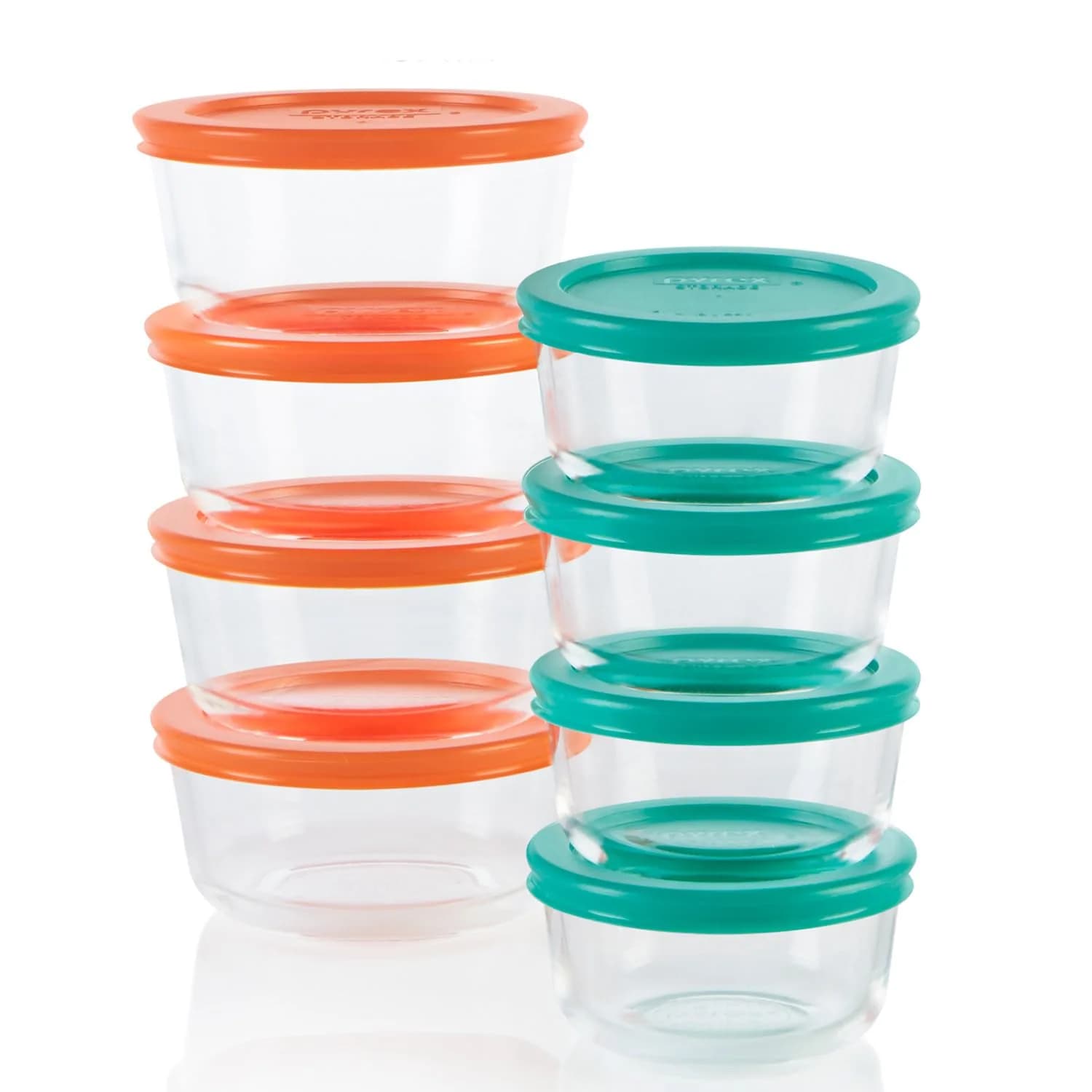 Pyrex Simply Store 16-Piece Small Glass Food Storage Containers Set with Lids | Airtight & Leak Resistant — Glass
