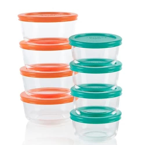 Pyrex Simply Store 16-Piece Small Glass Food Storage Containers Set with Lids | Airtight & Leak Resistant thumbnail 1