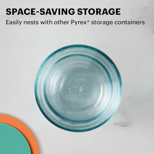 Pyrex Simply Store 16-Piece Small Glass Food Storage Containers Set with Lids | Airtight & Leak Resistant thumbnail 3