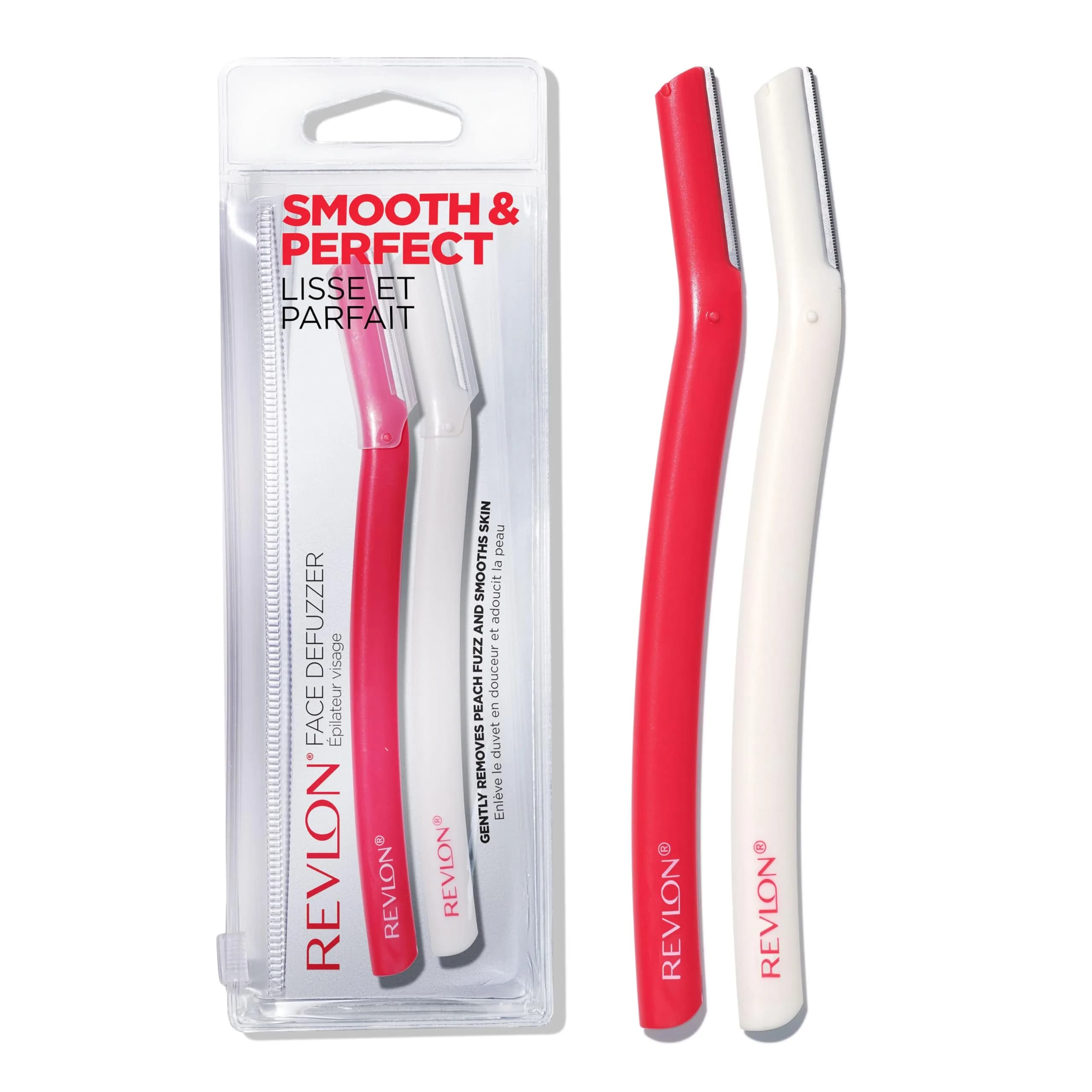 Revlon Face Defuzzers High Precision Hair Removal & Dermaplaning Blade 2 Count | Smooth Skin