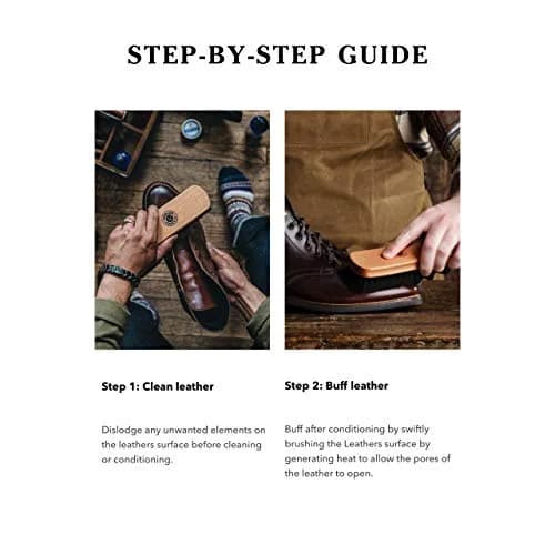 Cobbler's Choice Horsehair Shoe Brush - Premium Shoe Shine & Polish Brush for Leather, Tan (1-Pack) thumbnail 5