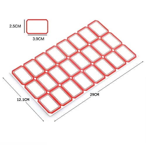 PZRT Label Stickers 288pcs | Multi-Purpose Office & School Labels, 3.9x2.5cm thumbnail 3