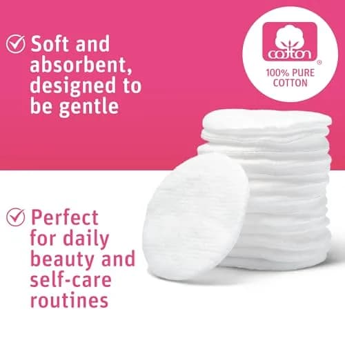 Simply Soft Cotton Rounds 300 Count | 4-Layer, Absorbent, Lint-Free for Makeup & Skincare thumbnail 4