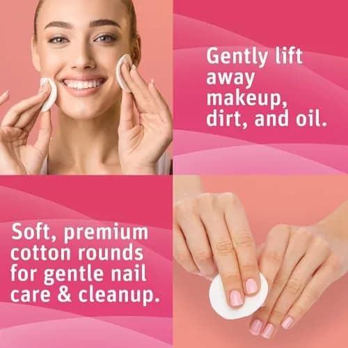 Simply Soft Cotton Rounds 300 Count | 4-Layer, Absorbent, Lint-Free for Makeup & Skincare thumbnail 7