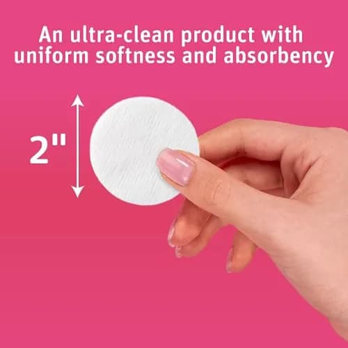 Simply Soft Cotton Rounds 300 Count | 4-Layer, Absorbent, Lint-Free for Makeup & Skincare thumbnail 3