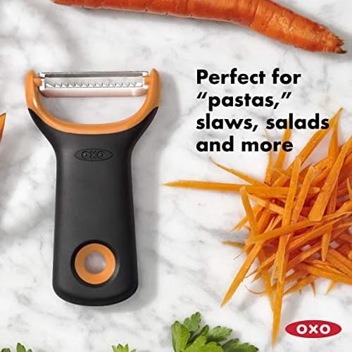 OXO Good Grips Julienne Prep Peeler | Creates Precise Vegetable Strips for Healthy Dishes thumbnail 5
