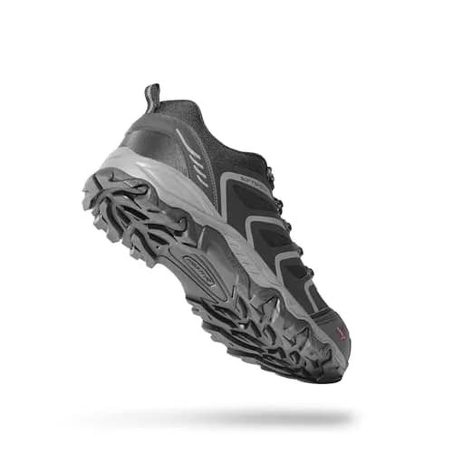 NORTIV 8 Men's Waterproof Hiking Shoes Low Top Black/Dark/Grey 23.6cm (9.3in) thumbnail 2