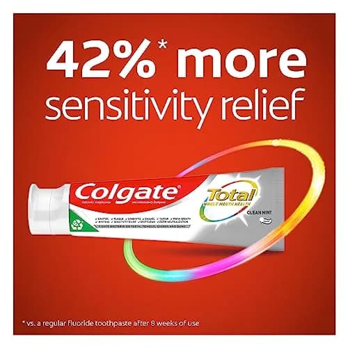 Colgate Total Clean Mint Toothpaste 215g (7.27oz x 2) | Whole Mouth Health with Stannous Fluoride thumbnail 2