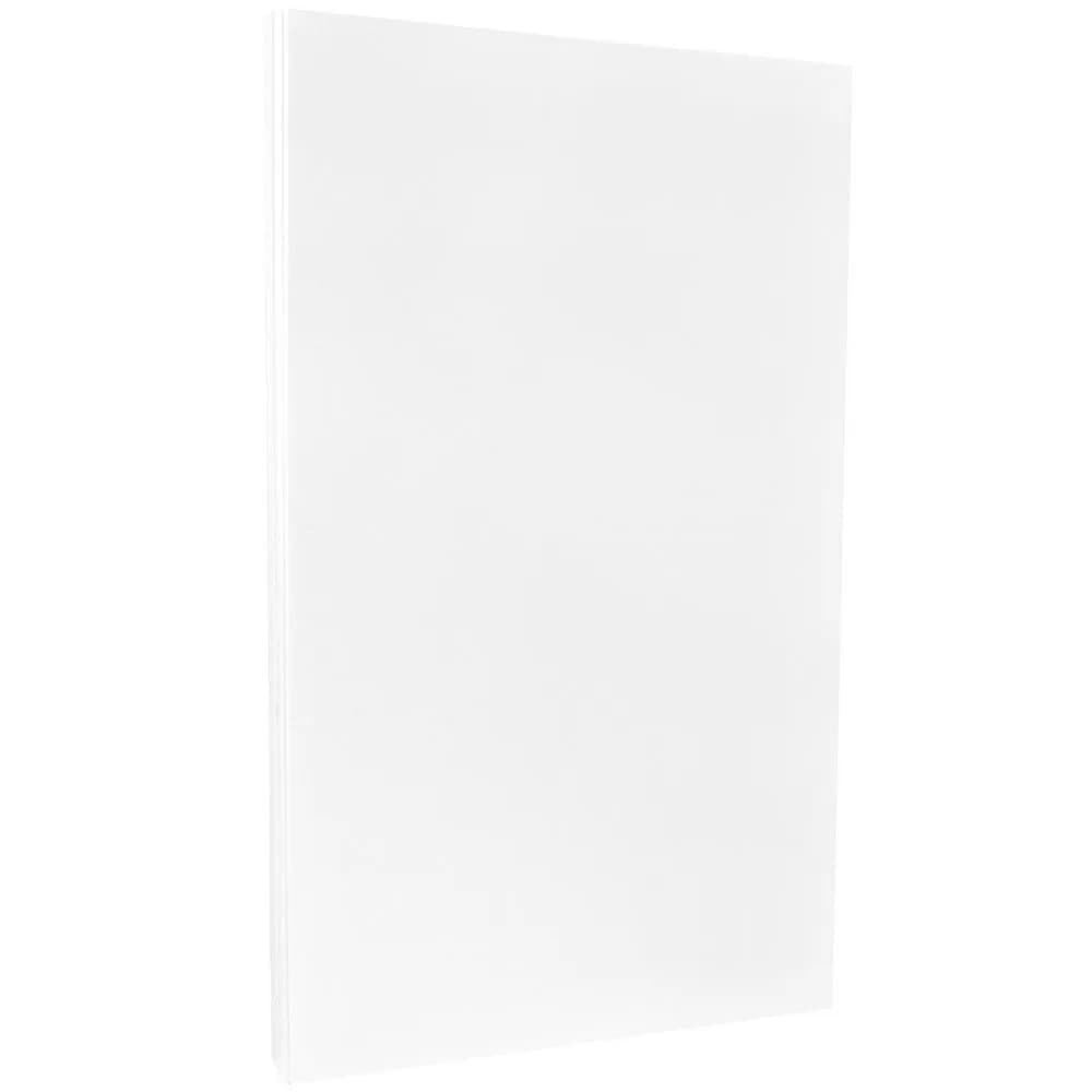 JAM Paper Legal 80lb Cardstock Glossy 2 Sided 8.5 x 14 | Premium White Coverstock for Projects