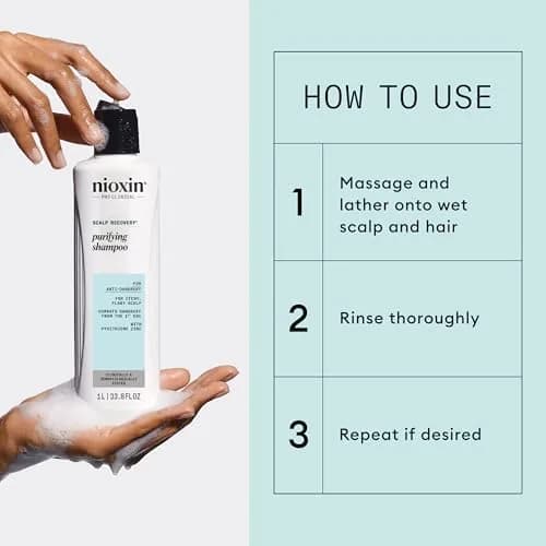 NIOXIN Scalp Recovery Purifying Shampoo 33.8 Fl Oz | For Itchy, Flaky Scalp Relief thumbnail 5