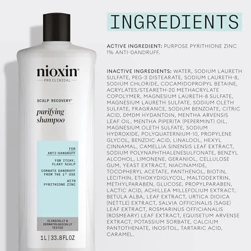 NIOXIN Scalp Recovery Purifying Shampoo 33.8 Fl Oz | For Itchy, Flaky Scalp Relief thumbnail 7