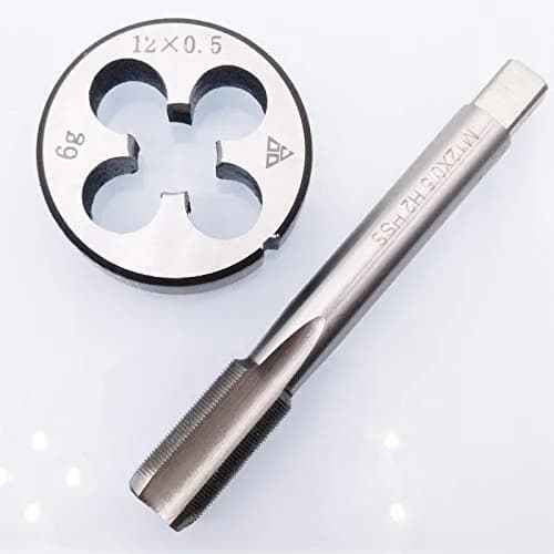 Yodaoke HSS M12 x 0.5mm Threading Die & Tap Set | Metric Right Hand, 80mm Tap & 38mm Die Diameter (110c) thumbnail 4