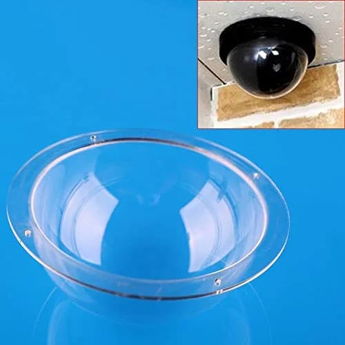 F-ber Transparent Acrylic Dome Camera Cover 100mm (3.94 Inch) | CCTV Replacement Housing with 4 Mounting Holes thumbnail 3