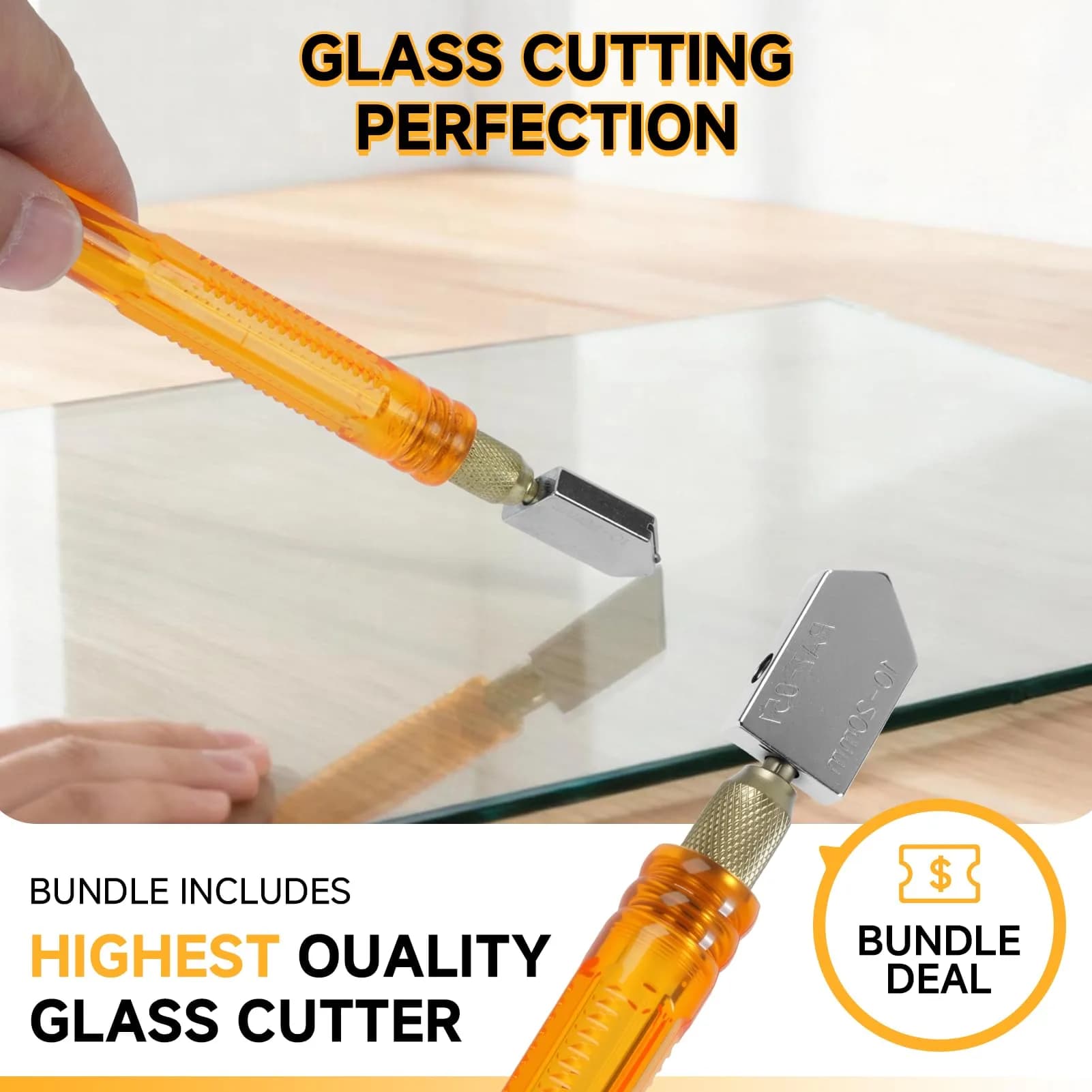 Kalawen Glass Bottle Cutter Kit for DIY Projects | Cuts Wine, Beer, Liquor, Whiskey, Alcohol, Champagne Bottles (Black, 35cm L x 15cm W x 7cm H) - view 6