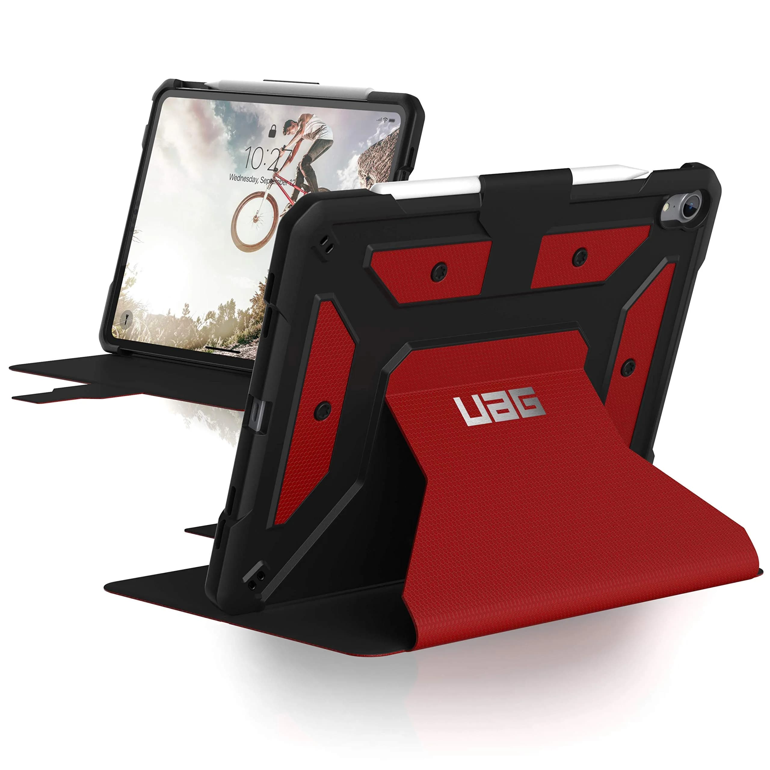 URBAN ARMOR GEAR iPad Pro 11-inch Case Metropolis | Feather-Light Rugged Military Drop Tested with Apple Pencil Holder — Metropolis- Magma