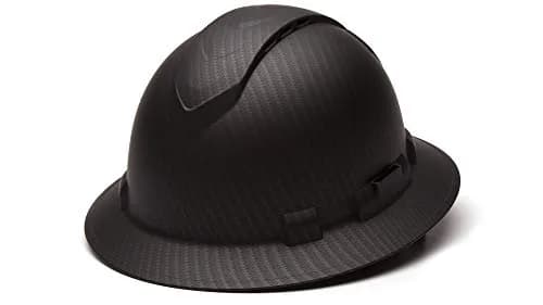 Ridgeline Matte Black Graphite Pattern Full Brim Vented Hard Hat with 4-Point Ratchet Suspension (25.4 cm L x 22.9 cm W x 17.8 cm H) thumbnail 1