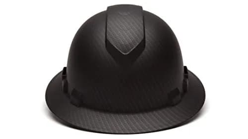 Ridgeline Matte Black Graphite Pattern Full Brim Vented Hard Hat with 4-Point Ratchet Suspension (25.4 cm L x 22.9 cm W x 17.8 cm H) thumbnail 2