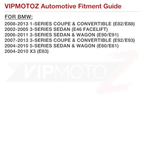 VIPMOTOZ Dark Smoked Lens Full LED Side Marker Light for BMW E82 E88 E90 E91 E92 E93 E60 E61 E83 | Bright, Plug & Play thumbnail 7