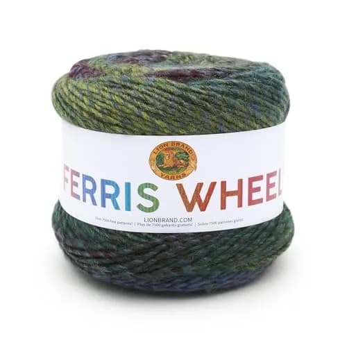 Lion Brand Yarn Ferris Wheel Crochet Yarn Imaginary Garden | Self-Striping, Medium Worsted, 85g/270yds thumbnail 1