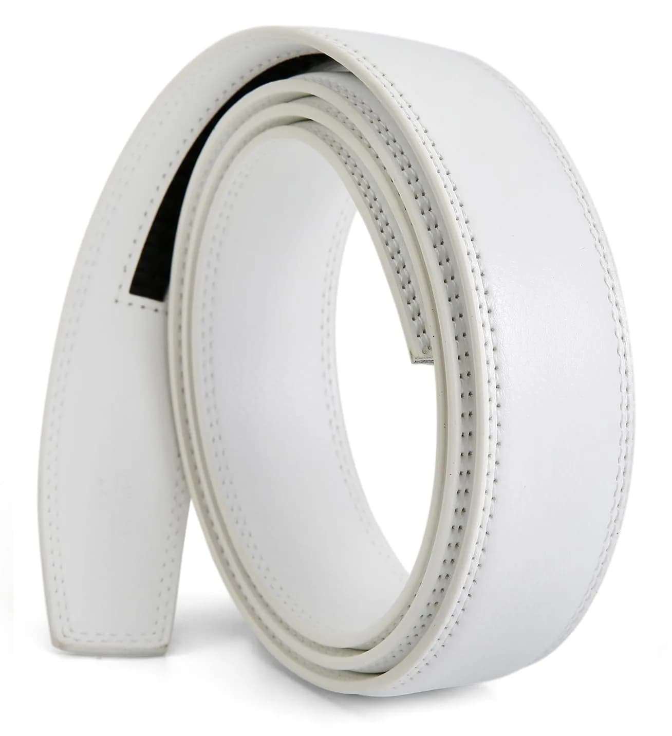 Nelbons 35mm/1 3/8" Men's Ratchet Belt Strap | Fits 40mm Buckles, Leather, Adjustable thumbnail 1