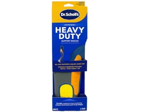 Dr. Scholl's Heavy Duty Support Pain Relief Orthotics for Men 8-14 (2.27 kg / 5.28 lb) | FDA Approved Arch Support Insoles — Size 8-14