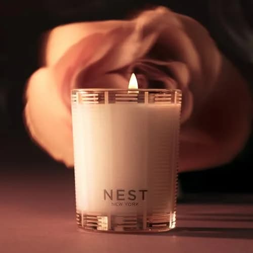 NEST New York Scented Votive Candle, Rose Noir & Oud | Elegant Glass Vessel, 2 oz, Vegan & Cruelty-Free thumbnail 3