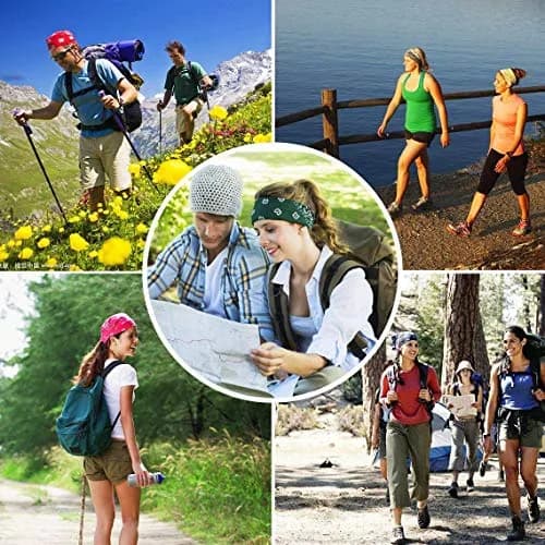 KALILY 12PCS Microfiber Headband Bandana 25x48cm (9.5x19 Inch) | Versatile Sports Headwear for All Climates thumbnail 5