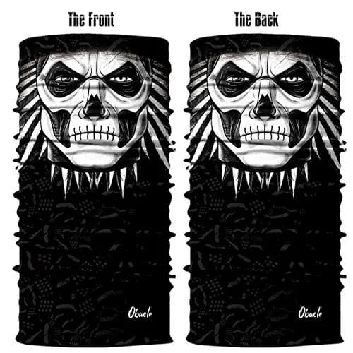 Obacle Motorcycle Face Mask Sun UV Dust Wind Protection Seamless Bandana Skeleton Face Mask for Men Women Bike Riding Cycling Biker Fishing Outdoor Festival thumbnail 3