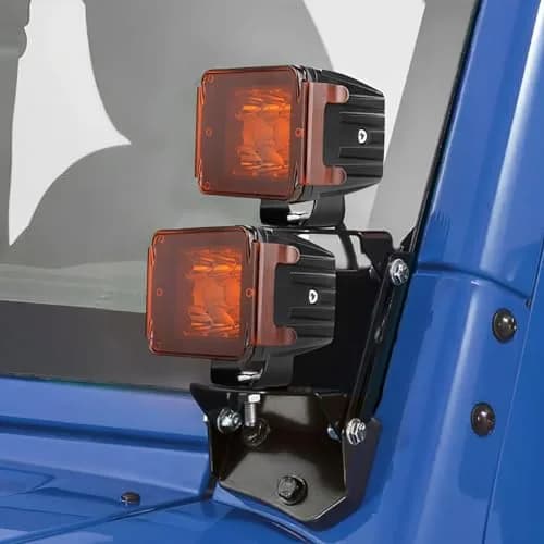 SWATOW INDUSTRIES 3 Inch Amber LED Pod Light Covers (2-Pack) | Street Legal Protection thumbnail 8