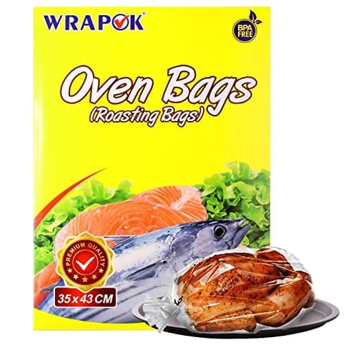 WRAPOK Oven Cooking Bags Medium Size Roasting Baking Bag for Meats & Seafood, 14 x 17 Inch, Pack of 5 thumbnail 1