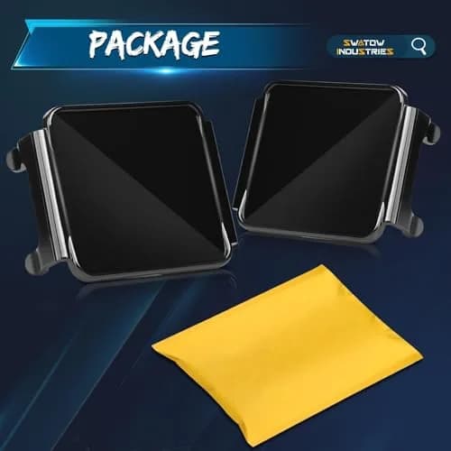 SWATOW INDUSTRIES Black 3 Inch Pod Light Covers (2-Pack) | Street Legal Protective Polycarbonate Lens Covers thumbnail 7