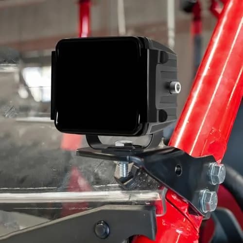 SWATOW INDUSTRIES Black 3 Inch Pod Light Covers (2-Pack) | Street Legal Protective Polycarbonate Lens Covers thumbnail 8