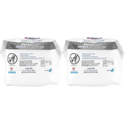 Clorox VersaSure Disinfectant Wipes 110 Count Refill | Alcohol-Free, Hospital-Grade Surface Cleaner (70-120c) thumbnail 1