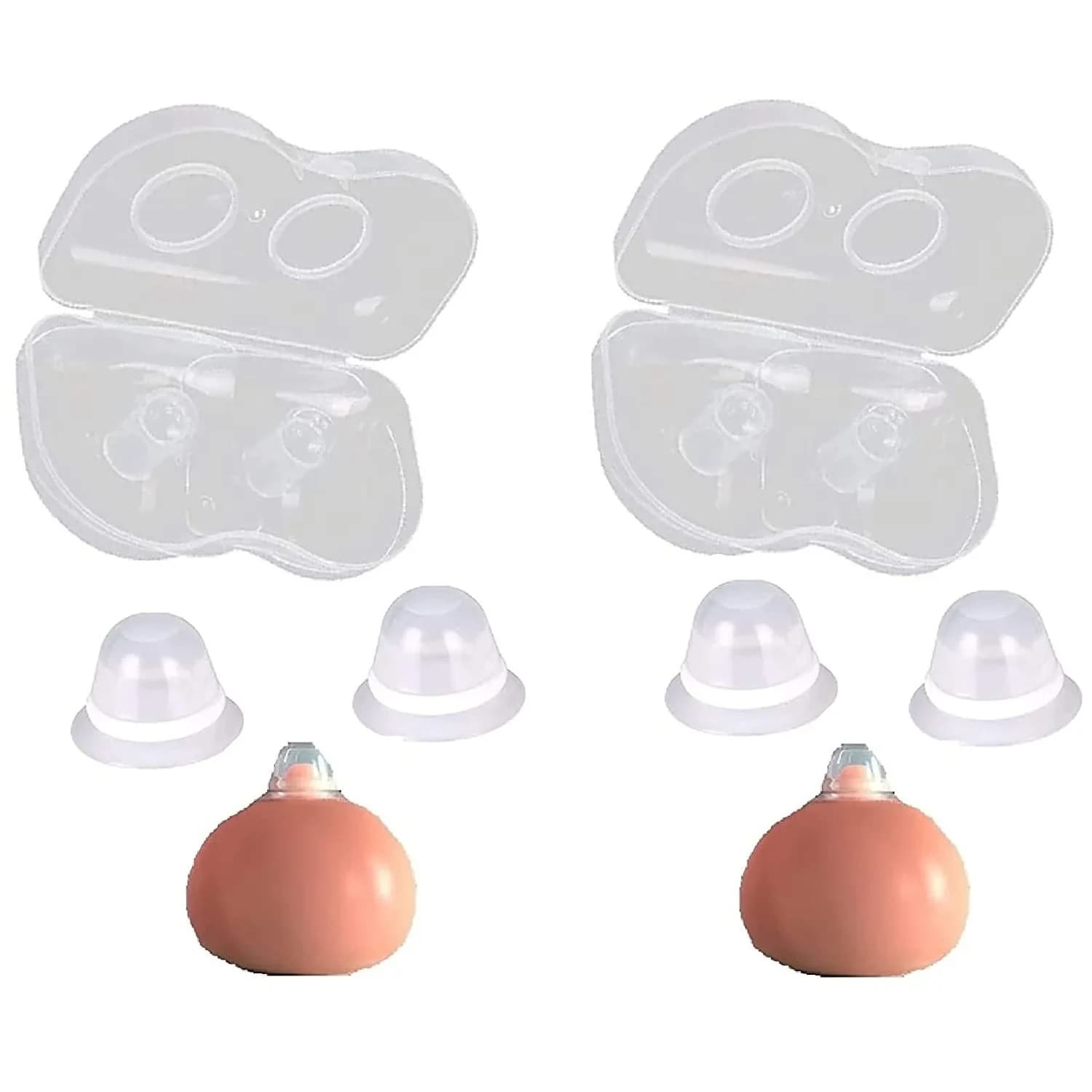 Finever Clear Nipple Corrector Set | 2 Count, Medical Silicone - main product image