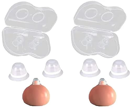 Finever Clear Nipple Corrector Set | 2 Count, Medical Silicone thumbnail 1