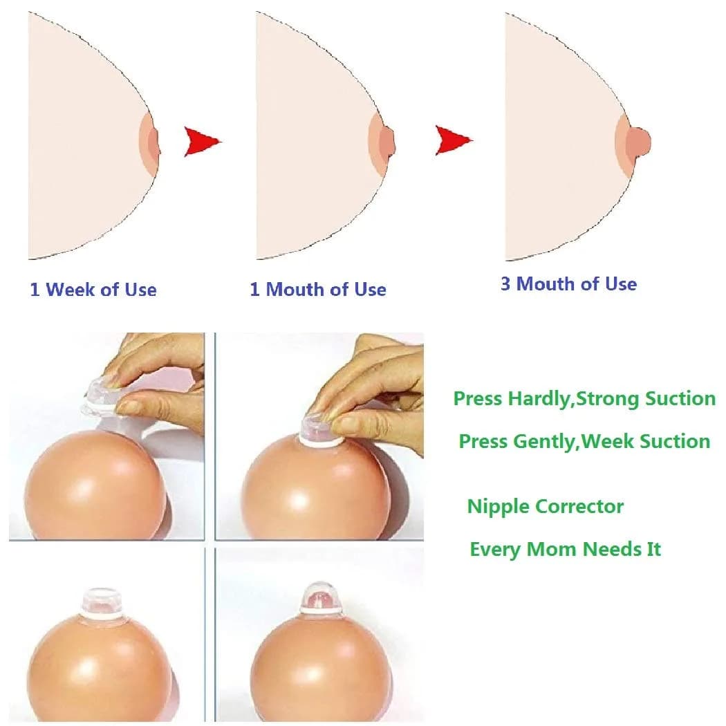 Finever Clear Nipple Corrector Set | 2 Count, Medical Silicone - view 3
