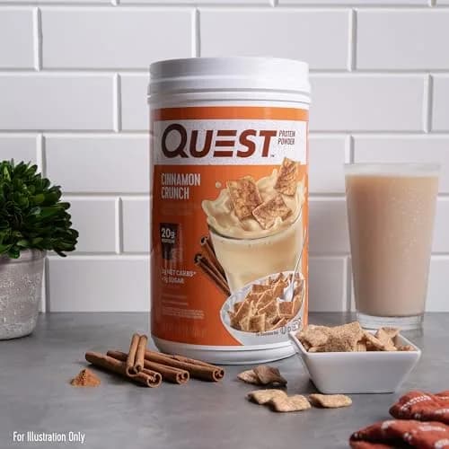 Quest Cinnamon Crunch Protein Powder 1.6 Pound | 20g Protein, Low Carb, Gluten Free thumbnail 4