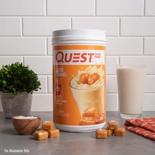Quest Salted Caramel Protein Powder 1.6lb | 26g Protein, Low Sugar & Carbs, Gluten-Free thumbnail 4