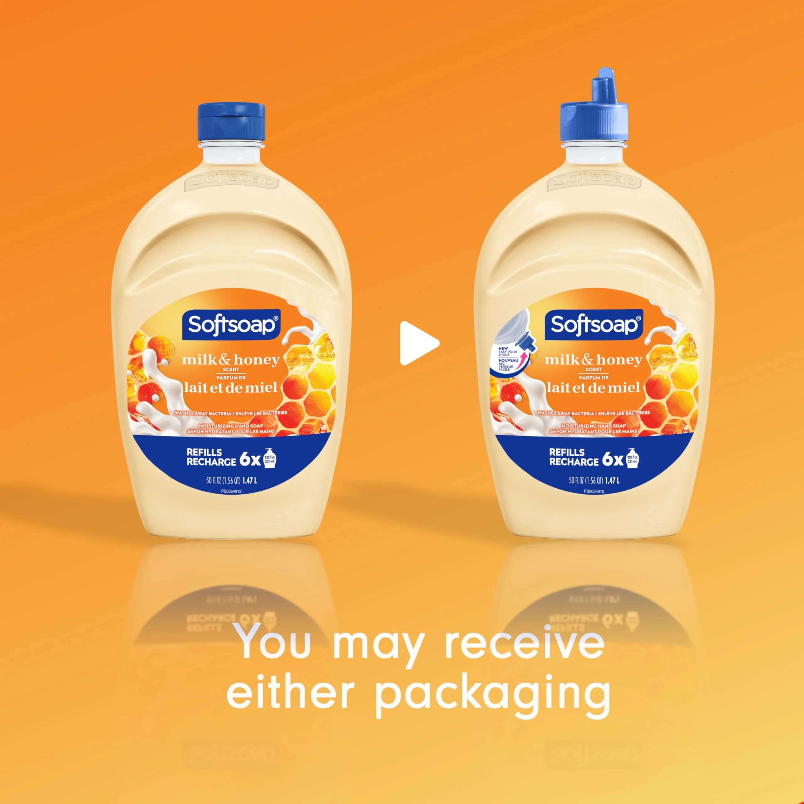 Softsoap Moisturizing Liquid Hand Soap Milk & Honey Scent 1479ml (50 fl oz) | Gentle Cleansing for Soft Skin - view 2