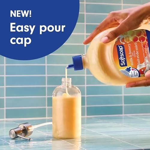 Softsoap Moisturizing Liquid Hand Soap Milk & Honey Scent 1479ml (50 fl oz) | Gentle Cleansing for Soft Skin thumbnail 3