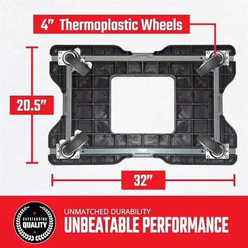 Snap-Loc Material Handling Truck 1200 lb Capacity | Heavy Duty E-Track Push Cart with Made in USA (70-120 chars) thumbnail 4
